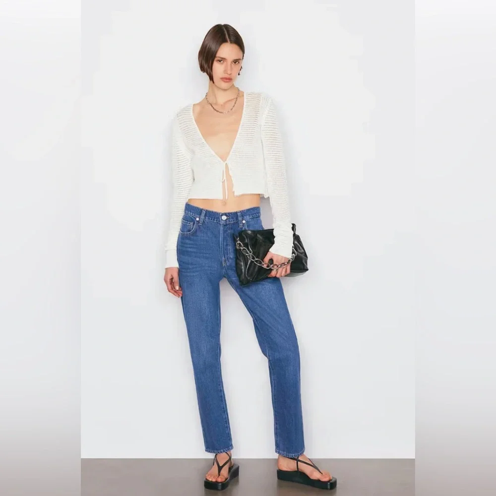 NWT FRAME Denim Le Slouch Seafarer Straight Leg Jean - Picture 1 of 12